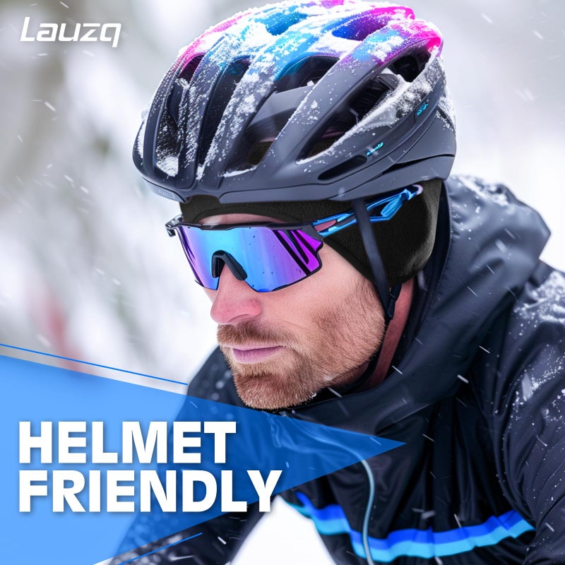 Lauzq Winter Fleece Ear Warmers Muffs Headband for Men Women Kids Ski Running Cycling - Image 3
